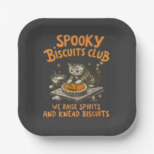 Cat's Spooky Paper Plate