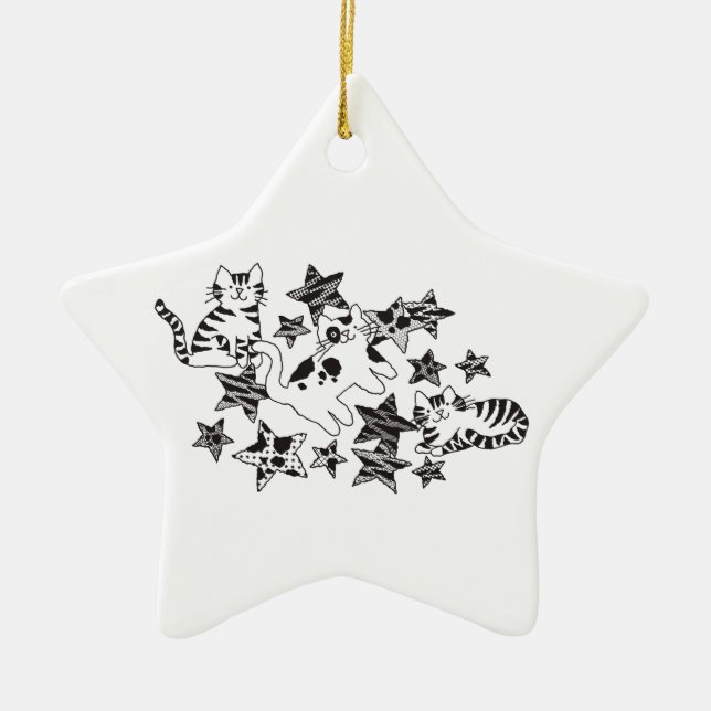 Cats & Stars ~ Ornament (Front)