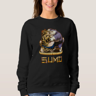 Cats Sumo Wrestler Japanese Cat Sumo Wrestling Sweatshirt