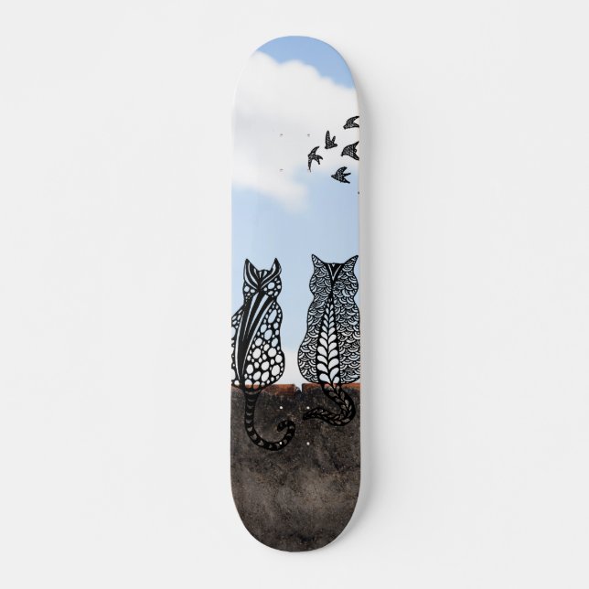 Cats - Surreal Reality Skateboard (Front)