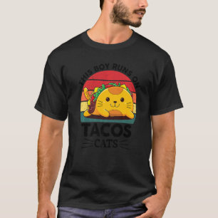 Cats Taco Mexican TacoCats for Boys Kids Cinco De T-Shirt