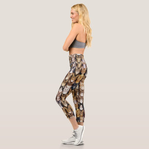 Cats  texture capri leggings