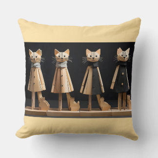 cats throw pillow
