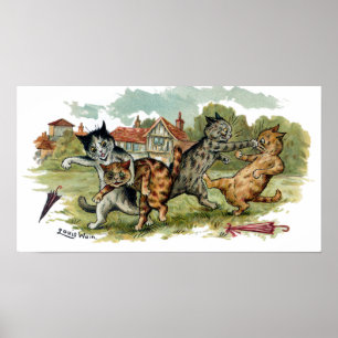 Cats Trade Punches Poster