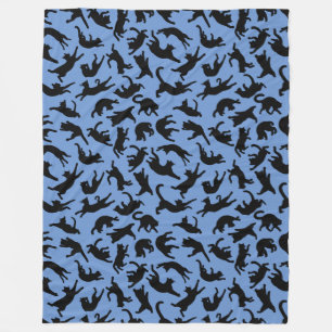 Cats Tumbling Fleece Blanket