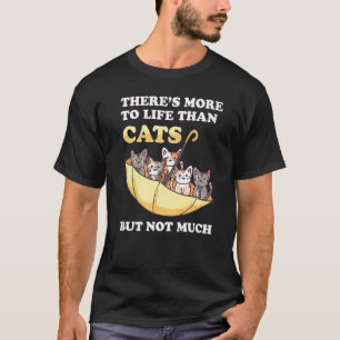 Cats Upside Down Umbrella Kitty Pet Humor T-Shirt