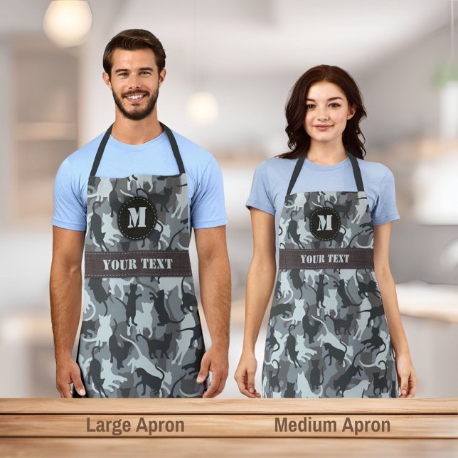 Cats Urban Camouflage Apron (Creator Uploaded)