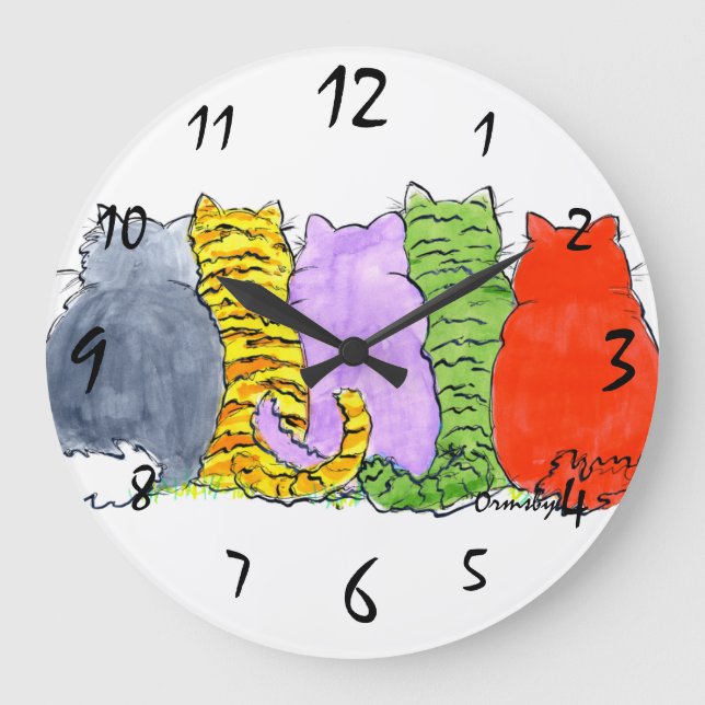Cats Wall Clock (Front)