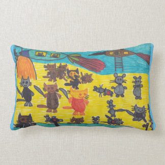 Cats' War Against Mice Pillow