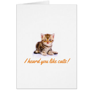Cats Welcome Card