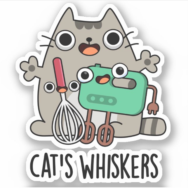 Cat's Whiskers Funny Baking Pun  (Front)