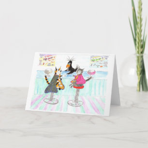 Cats Who Lunch, Wine O'Clock Card
