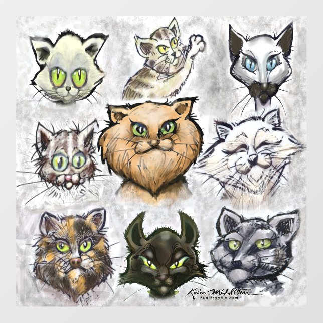 Cats Window Cling (Sheet)