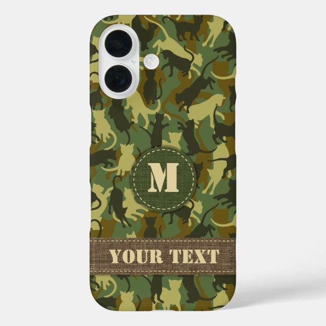 Cats Woodland Camouflage Case-Mate iPhone Case (Back)