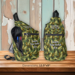 Cats Woodland Camouflage Sling Bag