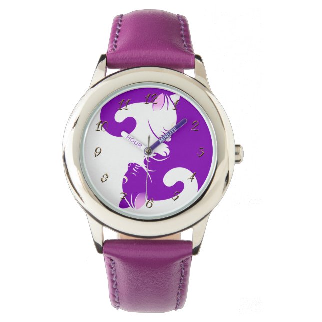 Cats yin yang watch (Front)