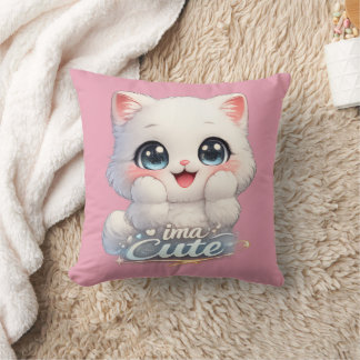 Catsera 1.0 throw pillow