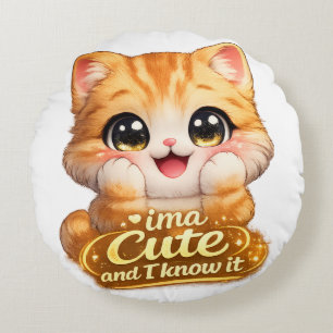 Catsera 2.0 round pillow