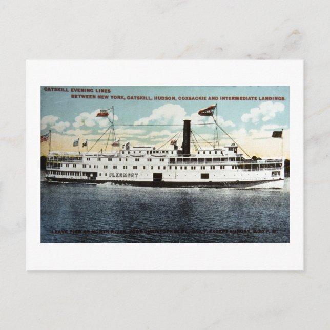 Catskill Evening Lines - The Clermont Postcard (Front)
