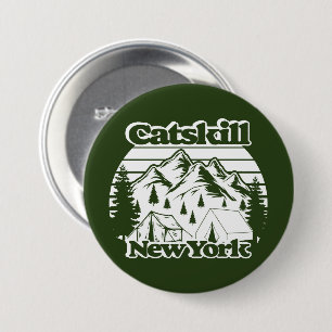 Catskill New York 3 Inch Round Button