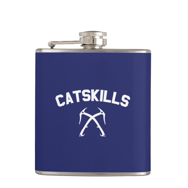 Catskills Ice Climbing Hip Flask (Front)