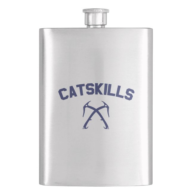 Catskills Ice Climbing Hip Flask (Front)
