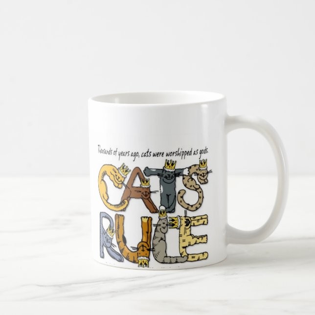 CatsRuleMug Coffee Mug (Right)