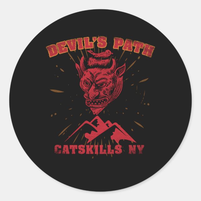 Catss Hikers Devil'S Path Upstate New York Hikers  Classic Round Sticker (Front)
