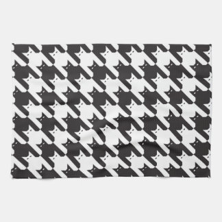 CatsTooth Black and White Kitchen Towel