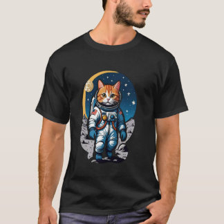 Catstronaut (#02) cat astronaut in space T-Shirt