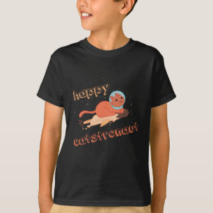 Catstronaut Happy Cat Astronaut T-Shirt
