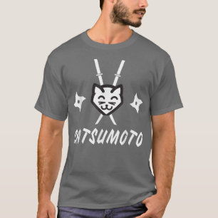 Catsumoto Samurai Ninja Kitty Funny Cat T  T-Shirt