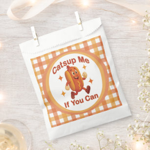 Catsup Me If You Can Funny Hot Dog – Ketchup Pun Favour Bag