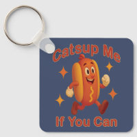 Catsup Me If You Can Funny Hot Dog – Ketchup Pun