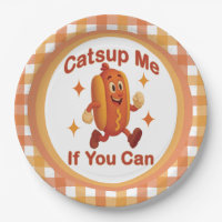 Catsup Me If You Can Funny Hot Dog – Ketchup Pun