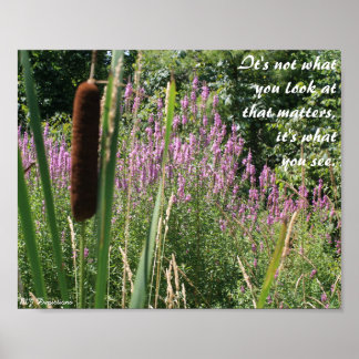 Cattail & Fleur sauvage Inspiration Poster