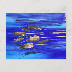 cattail postcard