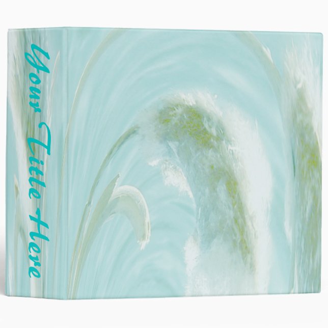 Cattails Binder - Aqua (Front/Spine)