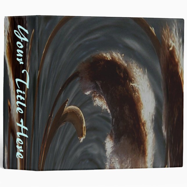 Cattails Binder - Black (Front/Spine)
