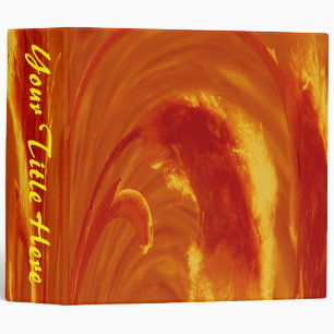 Cattails Binder - Orange