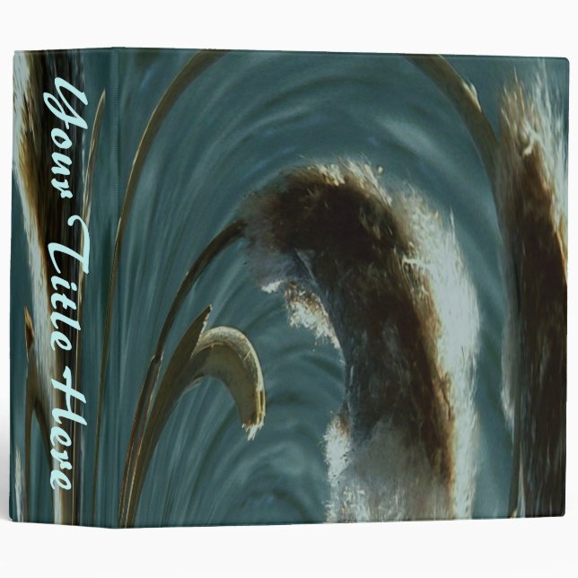 Cattails Binder - Teal (Front/Spine)