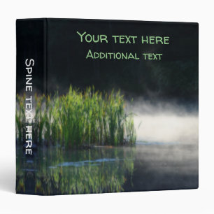 Cattails In The Mist Nature Art Personalized Binder