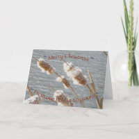 Cattails Merry Christmas Card