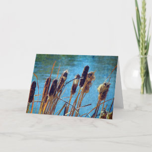 Cattails on the Pond Card