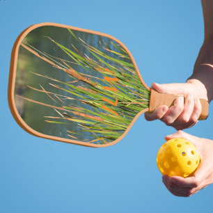 Cattails on the Waterfront Personalized Nature Pickleball Paddle
