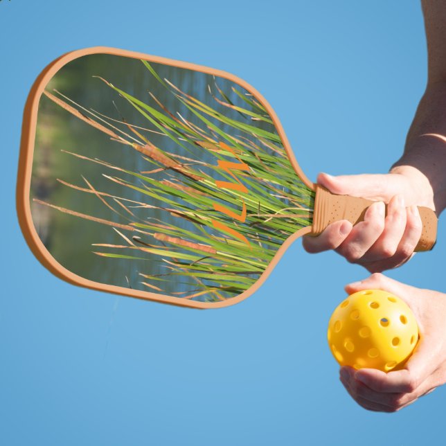 Cattails on the Waterfront Personalized Nature Pickleball Paddle (Creator Uploaded)