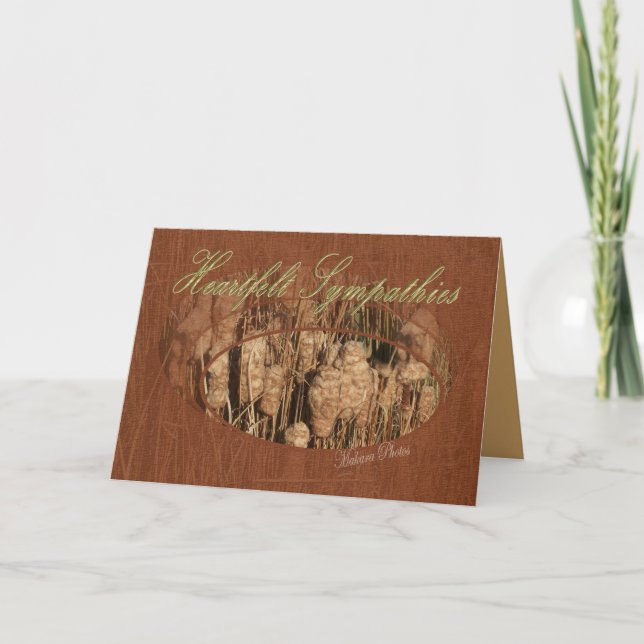 Cattails-Sympathy-customize Card (Front)