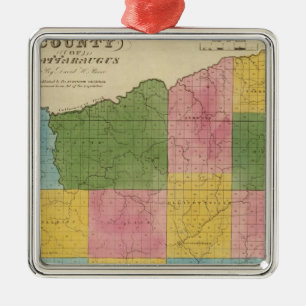 Cattaraugus County Metal Ornament