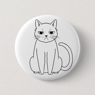 Cattitude 2 Inch Round Button