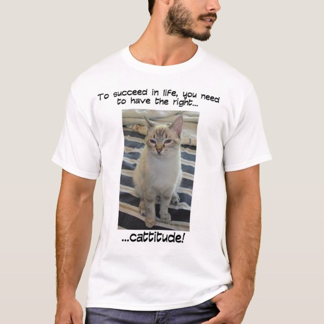 Cattitude 2 T-Shirt (Front)